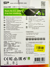Жорсткий диск Silicon Power Armor A60 1TB SP010TBPHDA60S3K 2.5 USB 3.0 External Black фото від покупців 16