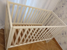 Дитяче ліжечко Верес Соня ЛД 13 Бірюзова без маятникового механізму (13.1.1.20.31) фото від покупців 6