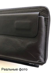 Кошелек мужской кожаный для карточек Vintage leather-14655 Коричневый фото от покупателей 6