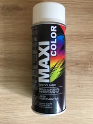 Емаль аерозольна універсальна декоративна Maxi Color RAL 9010 біла матова 400 мл фото від покупців 6