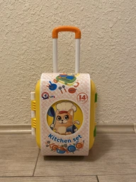 Игровой набор ТехноК кухня с посудкой в чемодане (4823037606078) фото от покупателей 1