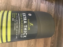 Коврик для йоги и фитнеса ProSource Extra Thick Yoga Pilates Mat 180x61x2.4 (PS-2010-grey), серый фото от покупателей 10