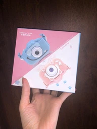 Цифровий дитячий фотоапарат для дівчинки на 2 камери Fun Kit GTM Camera HD Інтерактивні інтегровані ігри фото та відео зйомка протиударний Pink (112PMP) фото від покупців 4