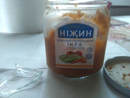 Упаковка Икра из кабачков Нежин (Ніжин) в стеклянной банке 450 мл х 6 шт(4823006802258) фото от покупателей 1