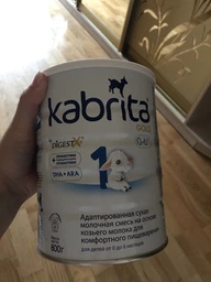Смесь молочная Kabrita 1 Gold на козьем молоке с 0 месяцев, 800г фото от покупателей 2