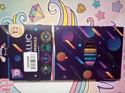 Кольорові олівці Cool for school Metallic тригранні 12 кольорів (CF15168) фото від покупців 5