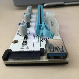 Адаптер-райзер Dynamode PCI-E x1 to 16x, 60 см USB 3.0 Cable 15/6/4-pin Power LED ver.008S White (RX-riser-008S 15/6/4 pin) фото от покупателей 1