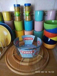 Форма из жаростойкого стекла для запекания круглая 210мм PYREX (833B000/8044 BAKE&ENJOY) фото от покупателей 1