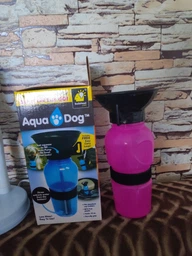 Дорожня напувалка для собак Aqua Dog 537 мл Блакитна фото від покупців 17