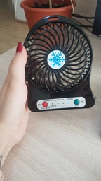 Вентилятор настольный Mini Fan XSFS-01 с аккумулятором 18650 Black фото от покупателей 1