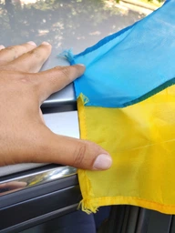 Прапорець України Прапорець на автофлагштоку нейлон 18см х 30см