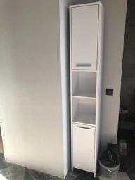 Пенал для ванної Forte Lars 1900x300x300 Бетон фото від покупців 16