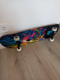 Дерев'яний СкейтБорд Fish Skateboard wolf з малюнком, з посиленою підвіскою фото від покупців 9