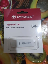Флеш пам'ять USB Transcend JetFlash 730 128GB USB 3.1 Gen1 White (TS128GJF730)