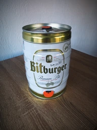 Пиво Bitburger Premium Pils светлое фильтрованное 4.8% 5 л (4102430000806)