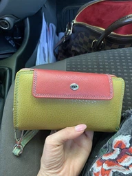 Женский кошелек ST Leather из натуральной кожи большой красного цвета для прав и паспорта (bg184fash41) фото от покупателей 2