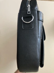 Сумка-портфель чоловіча шкіряна Tiding Bag A25-1131A Чорна фото від покупців 4
