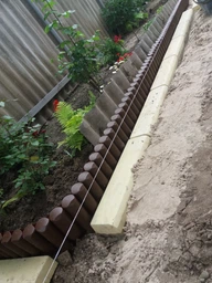 Бордюр садовий Garden BORDER, коричневий, 2,5 м фото від покупців 2