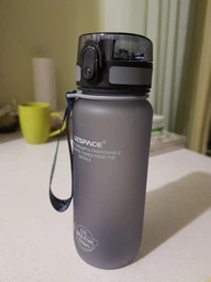 Пляшка для води Uzspace Grey 650 мл Сіра фото от покупателей 2