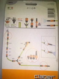 Распылитель струйный Claber 2 коннектора 1/2" аквастоп, адаптер коннектора 1 / 2-3 / 4" (88020000) фото от покупателей 1