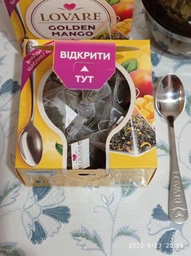 Зеленый китайский чай Lovare Golden Mango в пирамидках 15 шт по 2г фото от покупателей 3