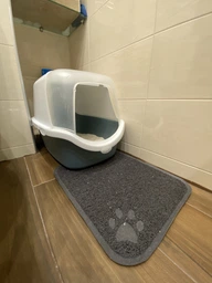 Туалет для кошек Stefanplast Cathy Easy Clean 56 х 40 х 40 см Голубовато-стальной (8003507986497) фото от покупателей 16