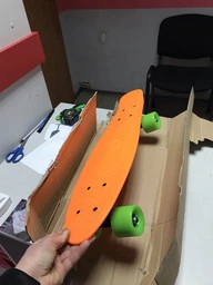 Скейт Пенни борд Penny board Fish 22" ABEC - 11 супер быстрые колеса Красный