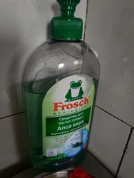 Очищающий бальзам-гель для посуды Frosch Алоэ Вера 500 мл (4009175164537/4001499162954)
