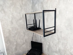 Книжкова полиця універсальна Ferrum-decor Стім 1 38x63x26 білий ДСП Дуб Артизан 16мм (XK00027) фото від покупців 9