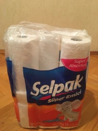 Бумажные полотенца Selpak 3 слоя 80 отрывов 12 рулонов (8690530125001) фото от покупателей 6
