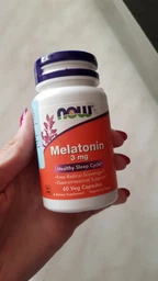 Натуральна добавка NOW Melatonin 3 mg, 60 вегакапсул фото від покупців 6