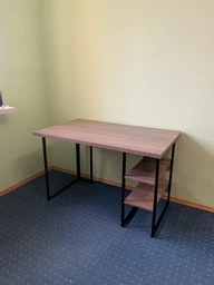 Компьютерный стол Ferrum-decor Кевин 75x140x70 черный ДСП Дуб Сан-Марино 32мм фото от покупателей 3