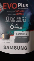 Карта памяти Samsung EVO Plus microSDXC 64GB UHS-I Class 10 + SD адаптер (MB-MC64HA/RU) фото от покупателей 8
