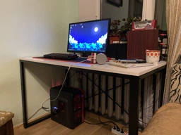 Письменный стол Ferrum-decor Серии Конект 75x120x600 черный ДСП Дуб Сонома 16мм (XK00166) фото от покупателей 2