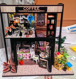 3D Румбокс "Кофейня" Кукольный Дом-Конструктор DIY Coffee Doll House от CuteBee (B07DV) фото от покупателей 3