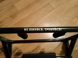 Настенный турник с брусьями PowerPullUp 4в1 c упором для пресса черный фото от покупателей 10