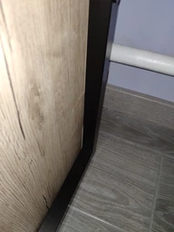 Компьютерный стол Ferrum-decor Отто 76x120x60 черный ДСП Белое 32мм