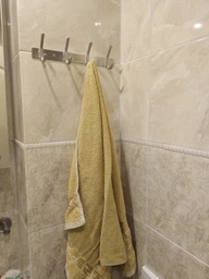 Тримач з гачками для рушників GLOBUS LUX SQ 9435-4 сатин нержавіюча сталь 4 крючки 000019477 фото від покупців 7