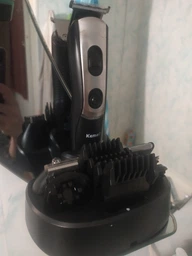 Тример стайлер багатофункціональний Kemei KM-520 10-в-1 Black/Silver