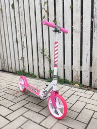 Детский самокат двухколесный Scooter 460. Для детей от 5-ти лет. Зеленый цвет фото от покупателей 9