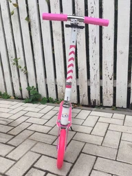 Детский самокат двухколесный Scooter 460. Для детей от 5-ти лет. Зеленый цвет фото от покупателей 7