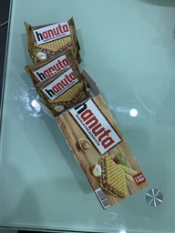Вафельний сендвіч Hanuta haselnuss-schnitte з прошарком із шоколадної пасти Нутелла 220 г