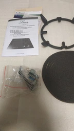 Варочная поверхность комбинированная Luxor Exclusive GI 67 BG SS + круглая подставка Wok (для газовой части) в подарок, бежевый фото от покупателей 4
