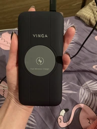 УМБ Vinga Wireless QC3.0 PD Soft Touch 10000 mAh Purple (BTPB3510WLROP)
