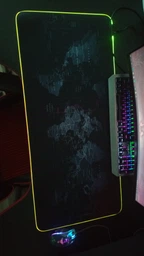 Игровая поверхность с подсветкой 300х800х4мм INTEKO RGB КАРТА МИРА фото от покупателей 3