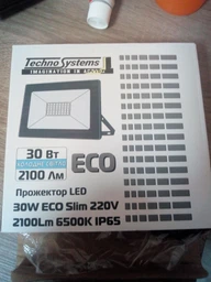 Прожектор светодиодный LED 30W ECO Slim 220V 2100Lm 6500K IP65 фото от покупателей 1