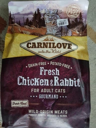 Корм Carnilove Cat Fresh Chicken & Rabbit Gourmand сухой полнорационный беззерновой с курицей и кроликом для кошек 0.4 кг фото от покупателей 8