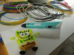 3D-ручка 3D Pen Фіолетова з Набором Еко Пластика PLA (100 метрів) 12 різних кольорів та Трафаретами фото від покупців 18