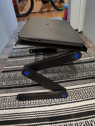 Столик трансформер для ноутбука Laptop Table T8 підставка портативна з вентилятором фото від покупців 1