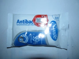 Упаковка влажных салфеток Smile Antibacterial со спиртом 6 пачек по 15 шт (42502568)